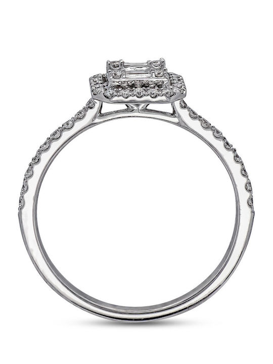 Kiriakos Gofas Single Stone Ring From 18K White Gold Kiriakos Gofas Single Stone Ring From 18K White Gold