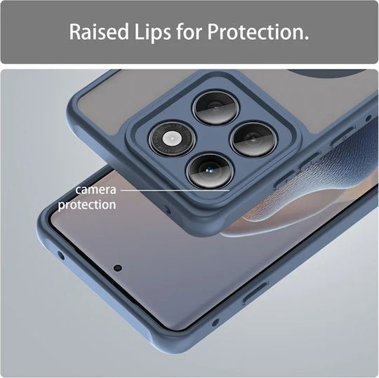 Techsuit Halofrost Ii Magsafe Umschlag Rückseite Kunststoff / Silikon Marineblau (Motorola Edge 60 Pro)