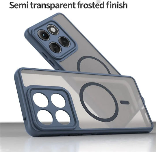 Techsuit Halofrost Ii Magsafe Umschlag Rückseite Kunststoff / Silikon Marineblau (Motorola Edge 60 Pro)