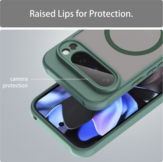 Techsuit Halofrost Ii Magsafe Задна Корица От Силикон Зелен За Google Pixel 9 Pro