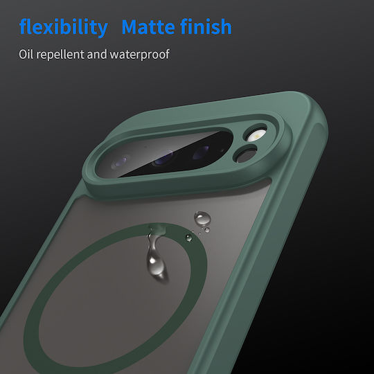Techsuit Halofrost Ii Magsafe Задна Корица От Силикон Зелен За Google Pixel 9 Pro