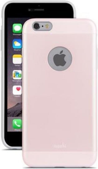 Moshi Iglaze Umschlag Rückseite Silikon Rosa (iPhone 6/6s Plus)