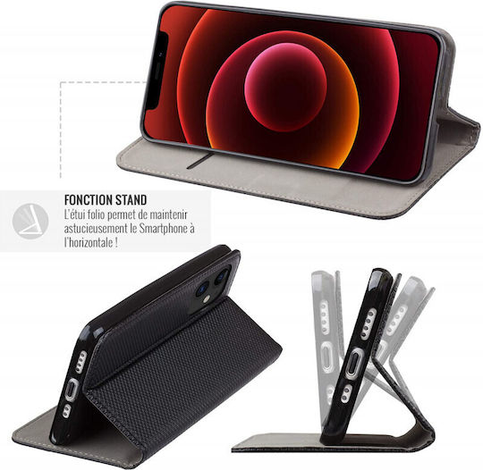 Smart Magnet Umschlag Rückseite Schwarz (Honor Magic4 Lite)