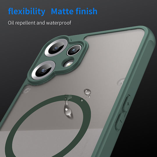 Techsuit Halofrost Ii Magsafe Umschlag Rückseite Silikon Grün (Nichts CMF Phone 2 Pro)