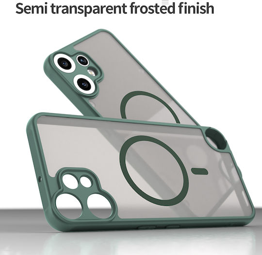 Techsuit Halofrost Ii Magsafe Umschlag Rückseite Silikon Grün (Nichts CMF Phone 2 Pro)