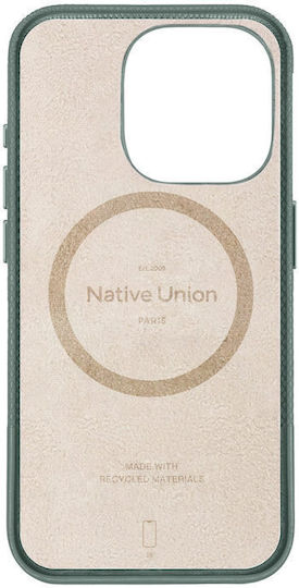 Native Union (re)classic Back Cover Leather 1.8mm Green (iPhone 16 Pro)