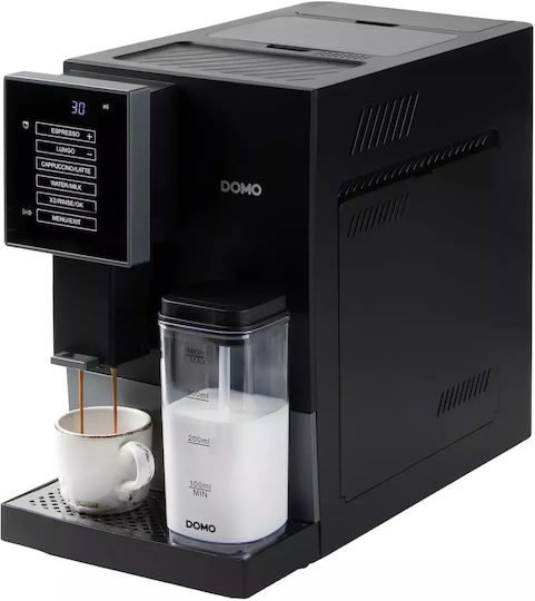 Domo Automat de Espresso 1350W Presiune 19bar pentru Cappuccino Neagră DO744K