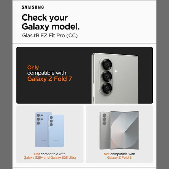 Spigen GLAS.Tr Ez Fit Закалено стъкло (Galaxy Z Fold7)