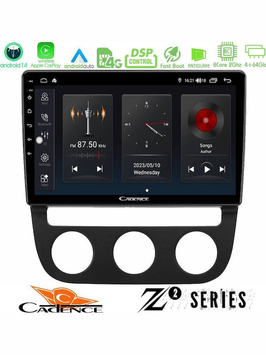 Bizzar Car Audio System for Volkswagen Jetta 2011 2018 (Bluetooth/USB/WiFi/GPS/Apple-Carplay/Android-Auto) with Touch Screen 10"
