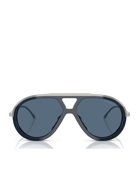 Emporio Armani Men's Sunglasses with Gray Frame and Blue Lens EA4242U 621380