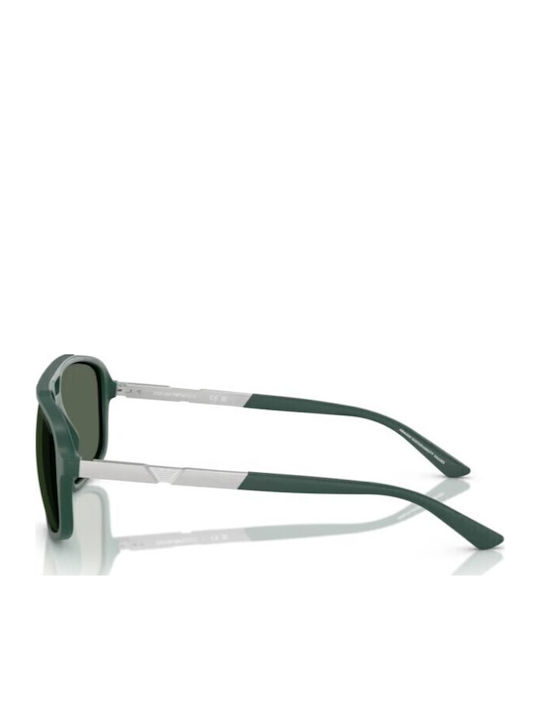 Emporio Armani Men's Sunglasses with Green Frame and Green Lens