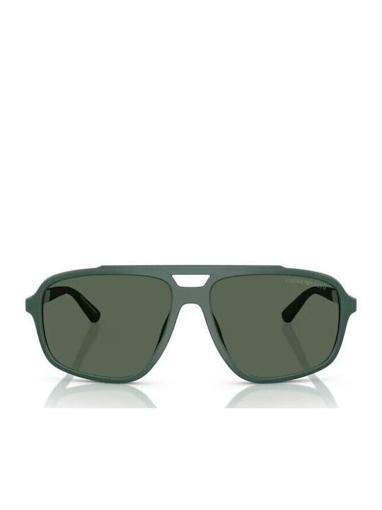 Emporio Armani Men's Sunglasses with Green Frame and Green Lens