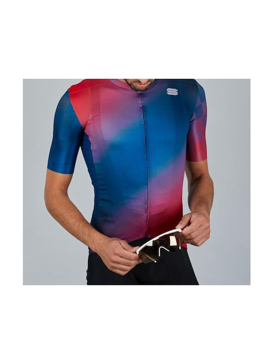 Sportful ROCKET Ανδρική Κοντομάνικη Μπλούζα Ποδηλασίας Μπλε
