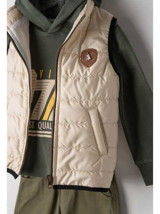 Kinder-Set mit Hose & Jacke Winter 3Stück Khaki