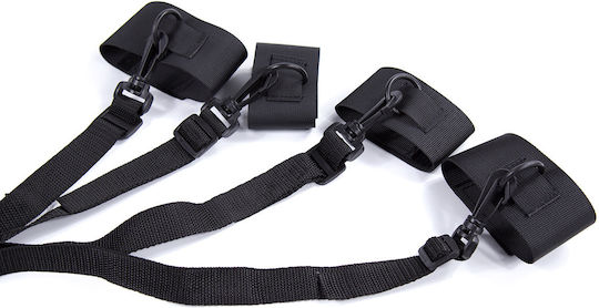 Kinksters Bed Restraint Set in Black Color