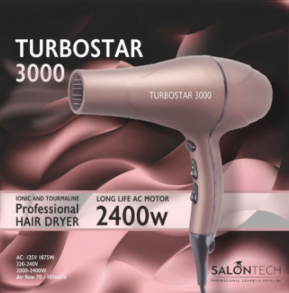 Salon Tech Turbostar 3000 Professional Hair Dryer 2400W Brown