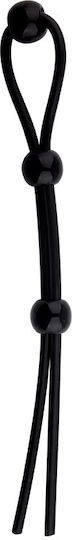 Black Adjustable Penis Ring Black L