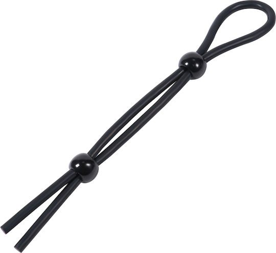 Black Adjustable Penis Ring Black M