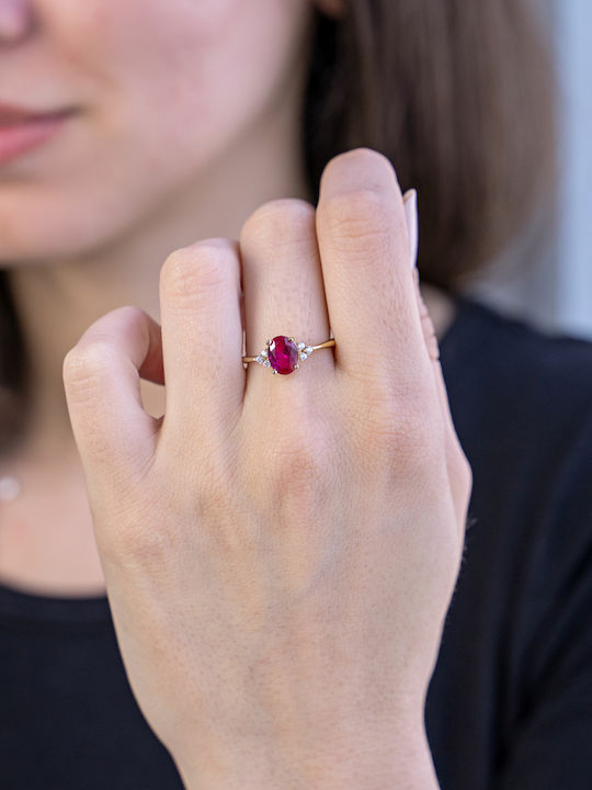 Kiriakos Gofas Einzelner Steine Ringe aus Gold 14K
