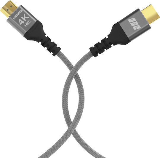 EFB HDMI 2.0 Premium Hochgeschwindigkeits 4K 60Hz HDR Kabel HDMI-Stecker - HDMI-Stecker 1m Grau