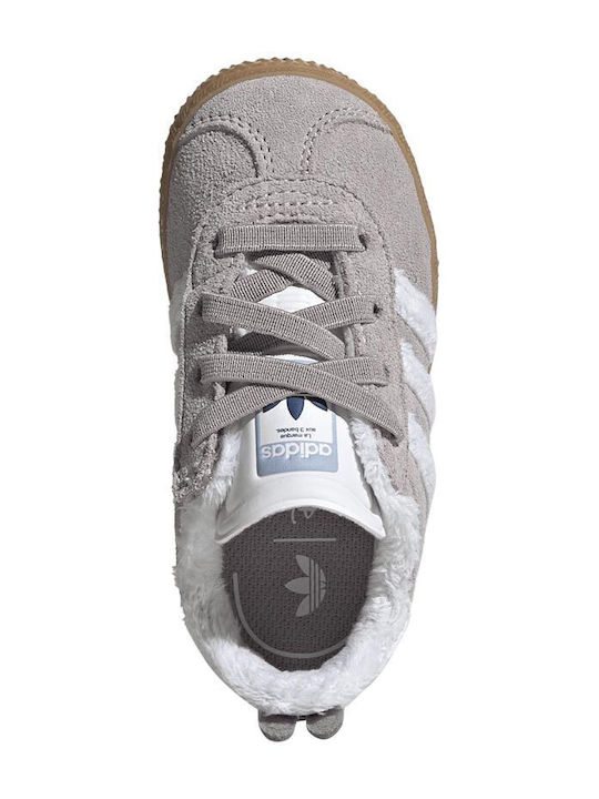 adidas gazelle silver green womens adidas Gazelle Shoes - Kids - Grey Three / Cloud White / Gold main image 0
