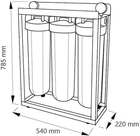 Aqua Filter Wasserfiltrationssystem Zentrale Versorgung Durchmesser 1'' BBF329