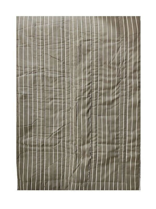 Limneos Κουβερλί Υπέρδιπλο Καφέ 220x240cm