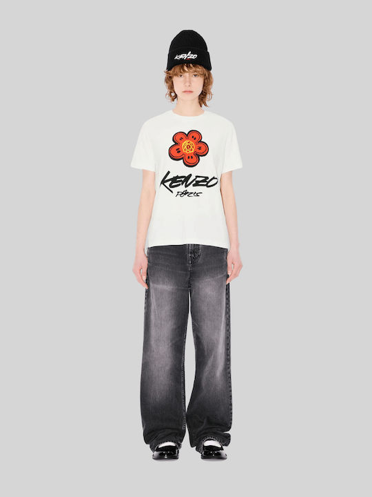 Women's T-shirt Floral White