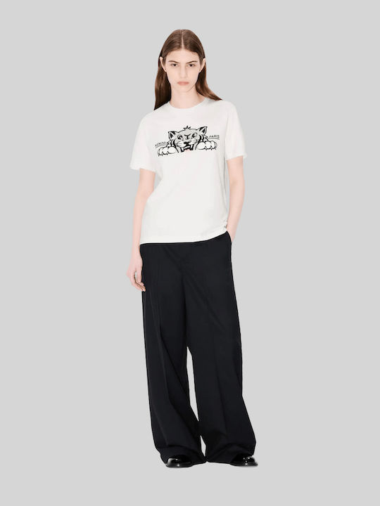 Happy Tiger Women's T-shirt White