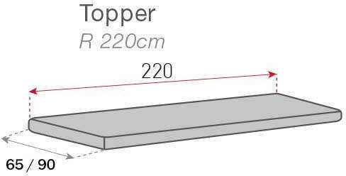 Sofazip Topper Еластичен Калъф За фотьойл Сив 65x55см 1бр