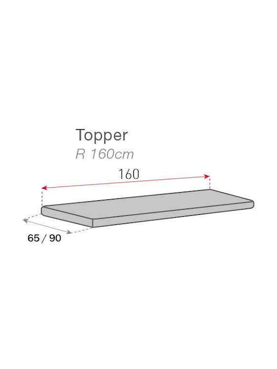 Sofazip Topper Husă Elastică Fotoliu Ivory 65x55cm 1buc