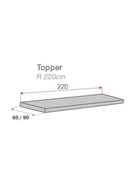 Sofazip Topper Husă Elastică Fotoliu Ivory 65x55cm 1buc