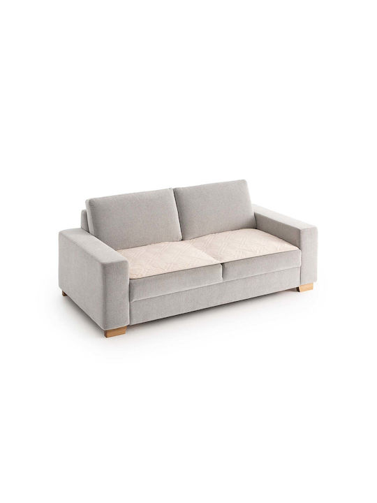 Sofazip Topper Elastische Abdeckung für Zweisitziges Sofa Beige 65x130cm 1Stück