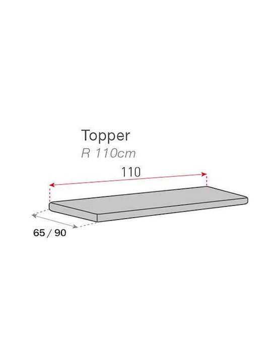 Sofazip Topper Husă Elastică Canapea cu cinci locuri Brown 90x240cm 1buc