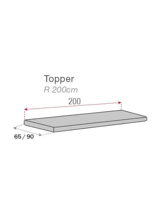 Sofazip Topper Husă Elastică Canapea cu cinci locuri Brown 90x240cm 1buc