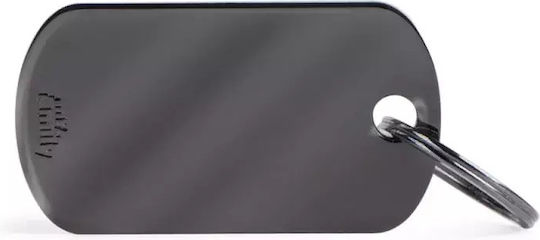 Dog ID Tag My Family Gunmetal Military Large Myfamily