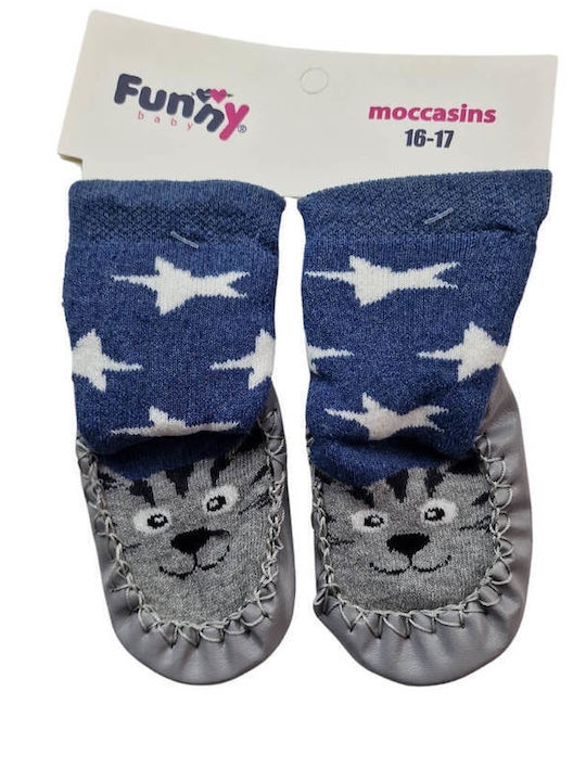 Minissa Kinder Haussocken Grey