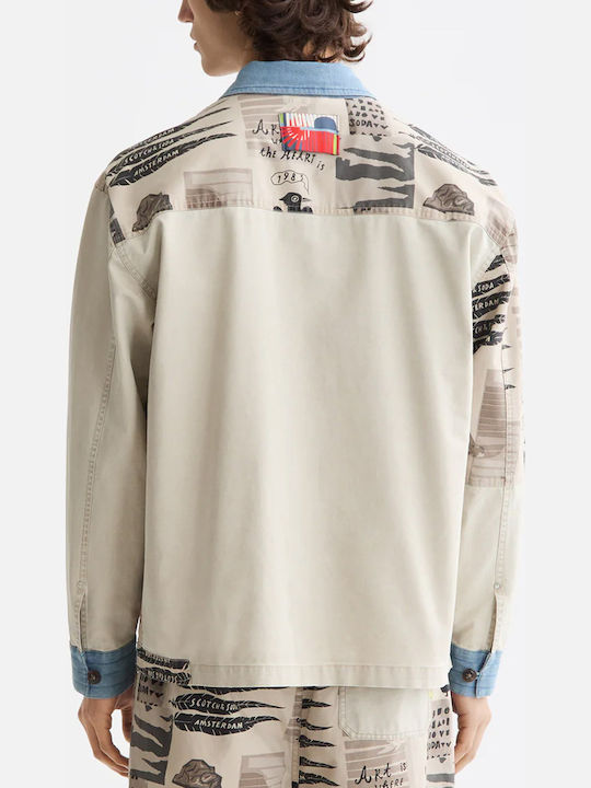 Scotch & Soda Art Dept Collage Jacket White Colourblock