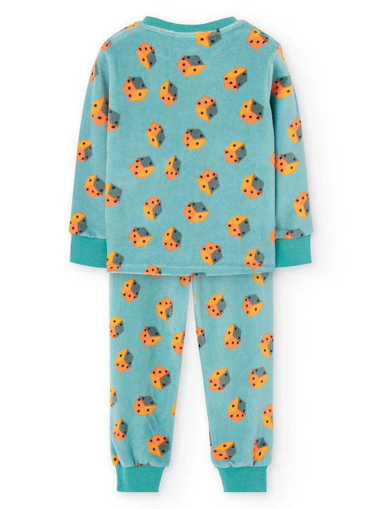 Boboli Kids' Pajamas Cotton Light Blue Boboli Kids' Pajamas Cotton Light Blue