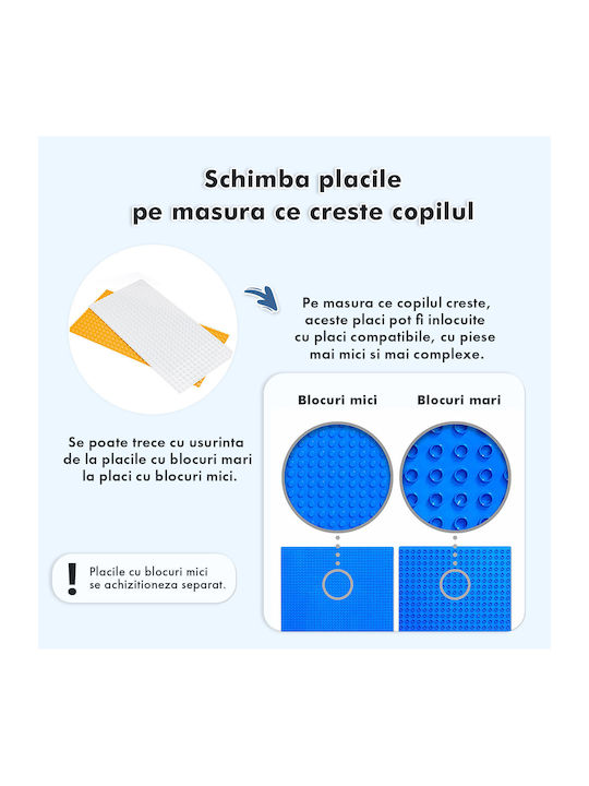 Set Masă cu Scaune pentru Copii pentru Desen Albastru