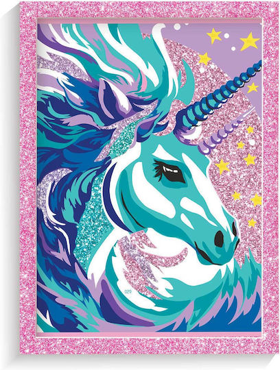 HappiHobbi Ζωγραφική Paint & Frame Paint by Numbers Fairytale Unicorn για Παιδιά 8+ Ετών