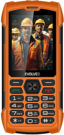 Evolveo StrongPhone H1 Dual SIM Ανθεκτικό Κινητό με Κουμπιά Πορτοκαλί