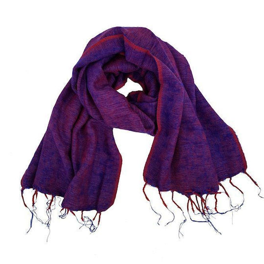 Meditation Shawl Violet Made In Nepal 200x80cm