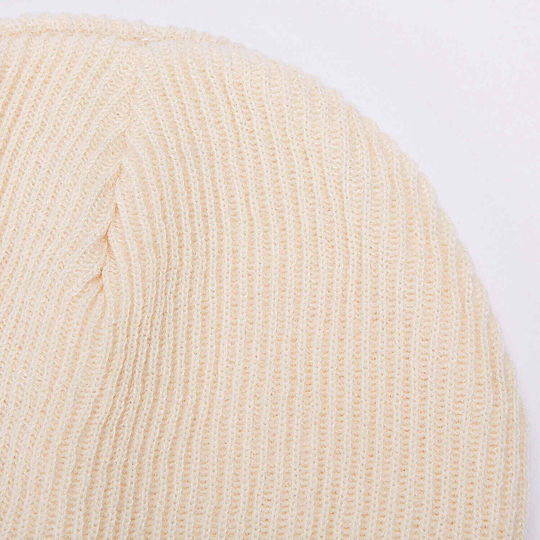 Guya Beanie Unisex Σκούφος Πλεκτός σε Μπεζ χρώμα