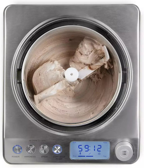 Domo Pro Παγωτομηχανή 2.5lt Ασημί