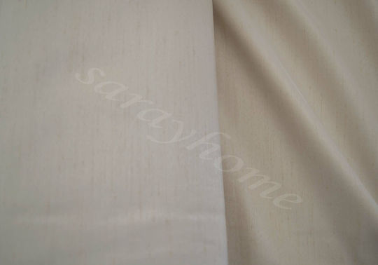 Saray Home Κουρτίνα με Τρέσα Μπεζ 220x280εκ.