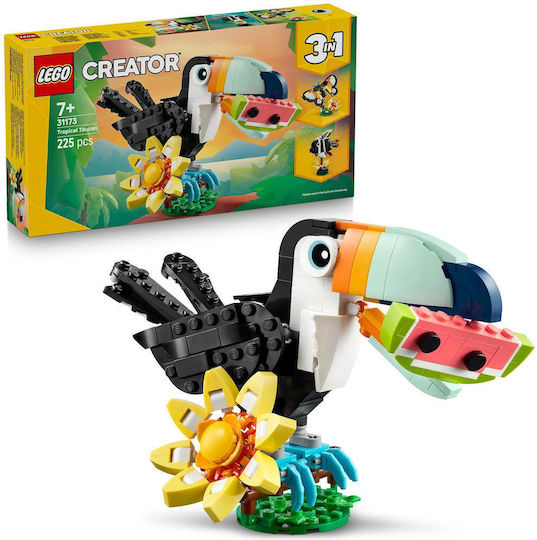 LEGO Creator 3-in-1 Wild Animals Tropical Toucan for Ages 7+ 225 Pieces