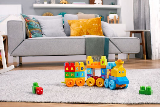 Mega Bloks Τουβλάκια A-B-C Learning Train για 1+ Έτους 50τμχ
