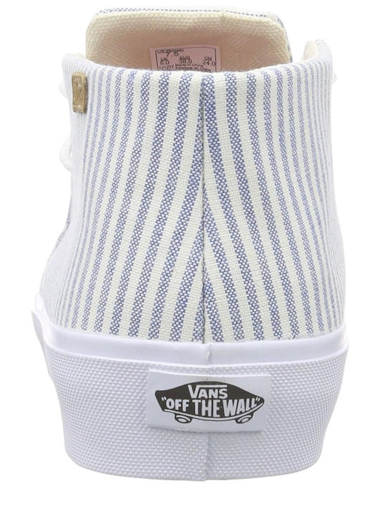 Stripe Faded Дамски Високи Сникърси Faded Denim