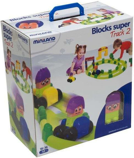 Miniland Конструктори Super Blocks Racing за 1.5+ Години 70 Бройки